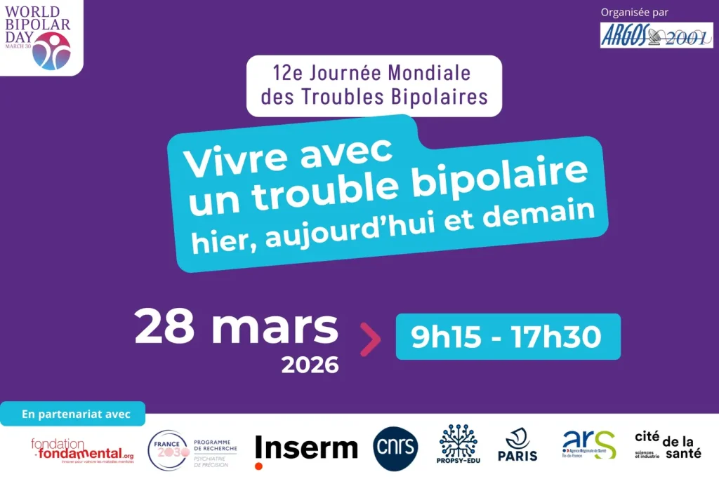 Le 28 mars 2026, Argos 2001 organise une journée de partage, d’information et d’espoir autour du trouble bipolaire.